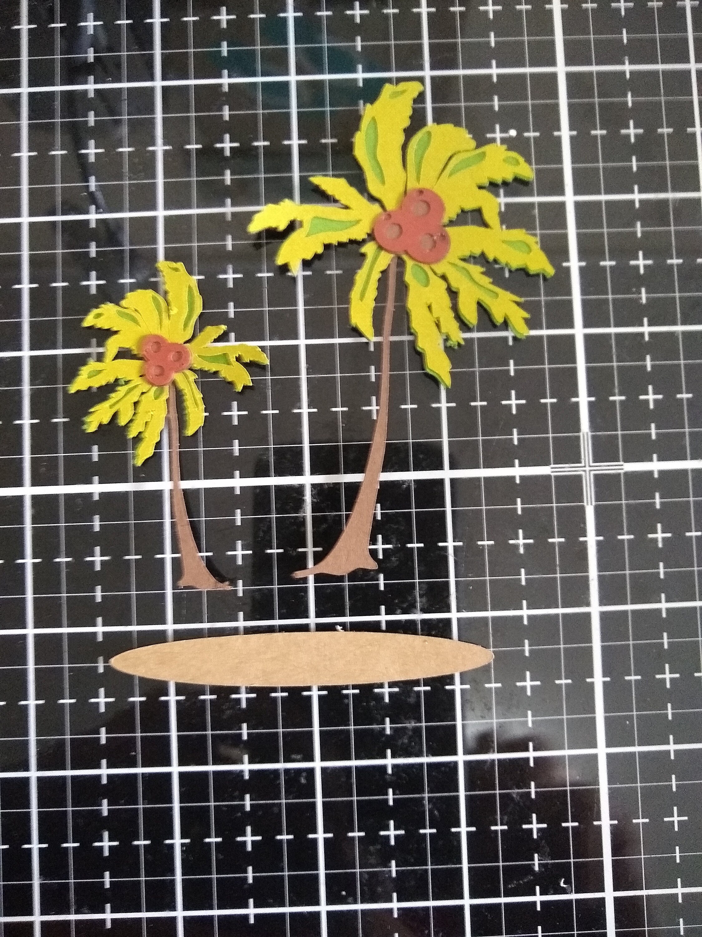 Palm Tree Set die cut/paper piecing Etsy
