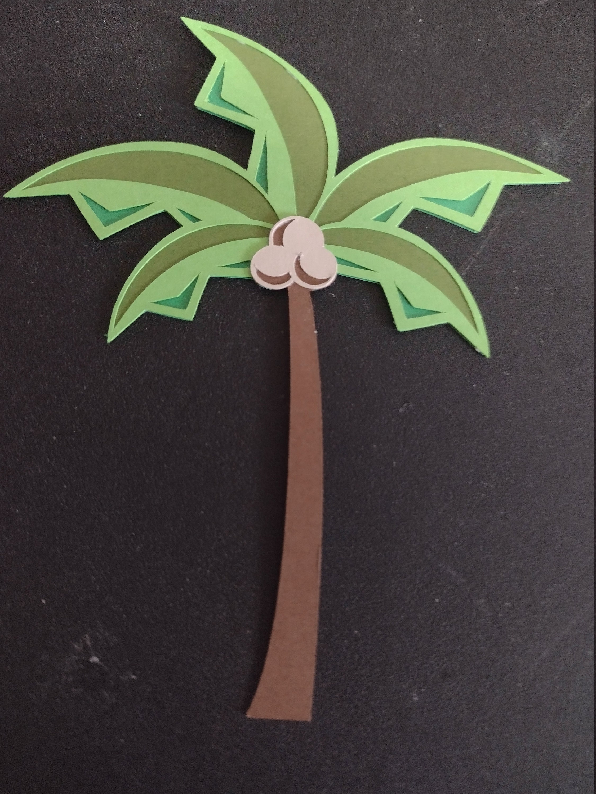 Palm Tree die cut/paper piecing Etsy