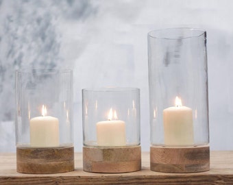 Wood Candle Holder Etsy
