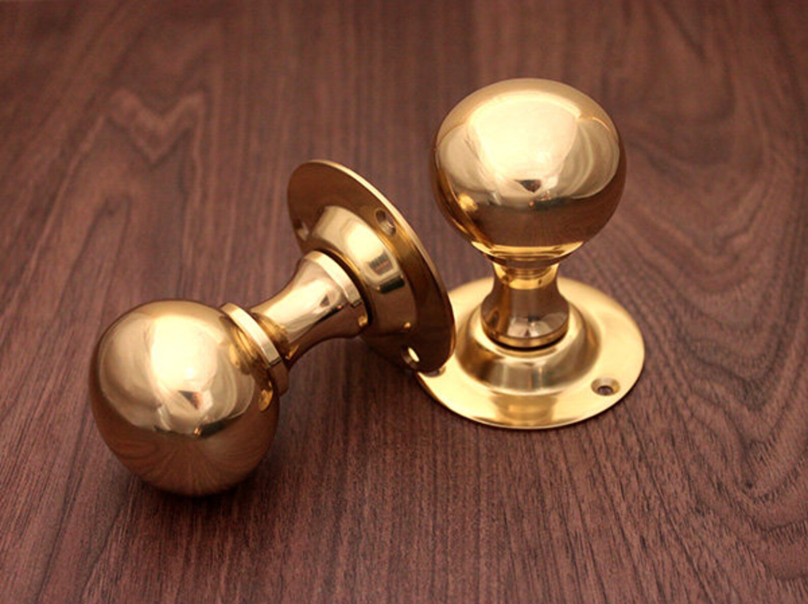 Round Ball Rim / Mortice Door Knob With Escutcheons / Privacy Etsy