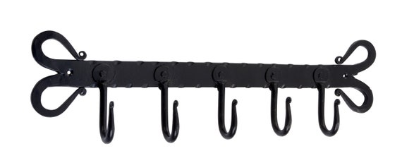 Buy Vintage Country Hand Forged Wrought Iron Hook Rack Coat Hooks Kitchen  Rack Online in India 