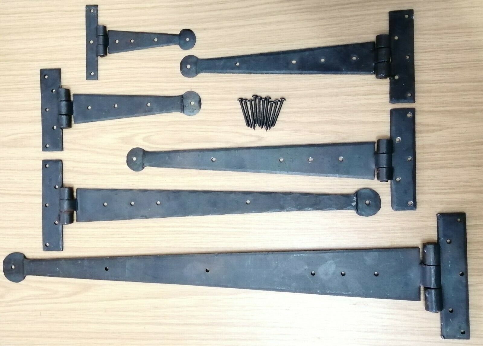 Hand Forged Tee Hinge Strap T Hinge Beeswax Penny End Finish Sold In …