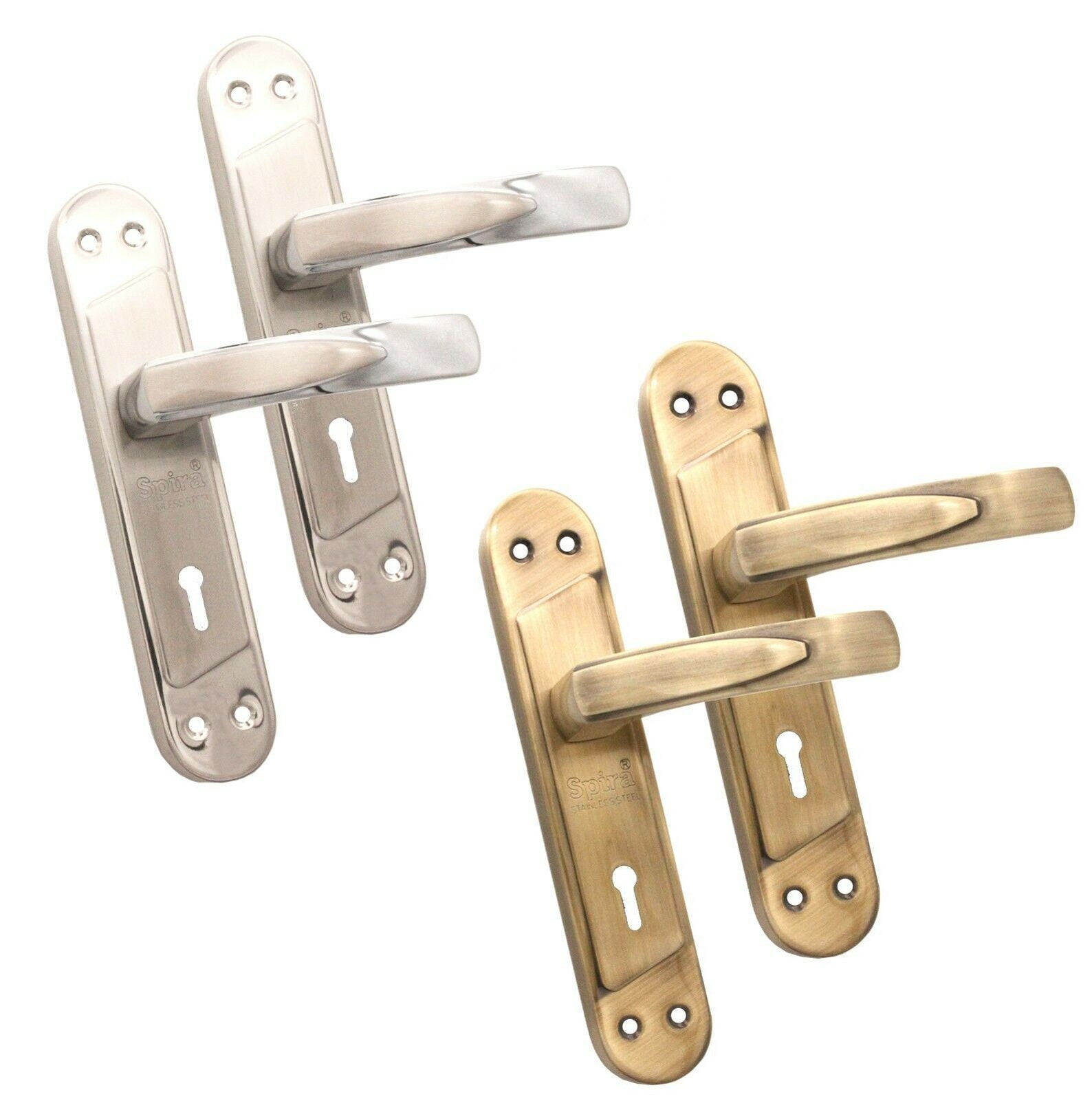 Victorian Internal Lever on Backplate Door Handles Etsy UK