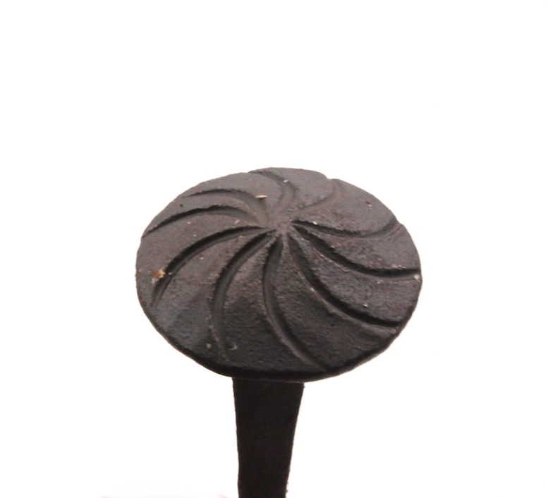 Hand Forged Handmade Traditional Old Antique Rustic Round Vintage Victorian Head Wrought Black Iron Nail Wood Craft Door Furniture Studs 1kg
