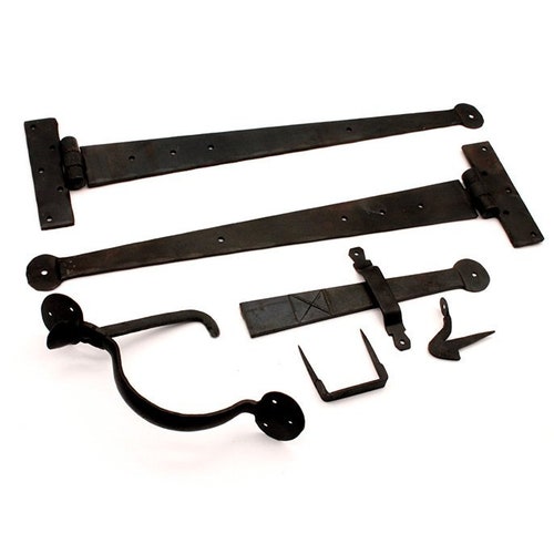 Hand Blacksmith Traditional Penny End Door Tee Hinges Etsy