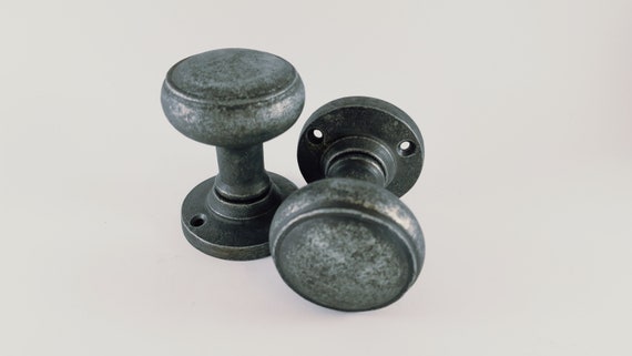 Solid Stamped Brass Ribbed Passage Set Sale Priced Door Hardware
