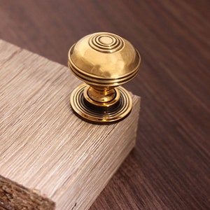Antique Period Old Style Cabinet Cupboard Drawer Chest Knob Solid Brass / Nickel image 4