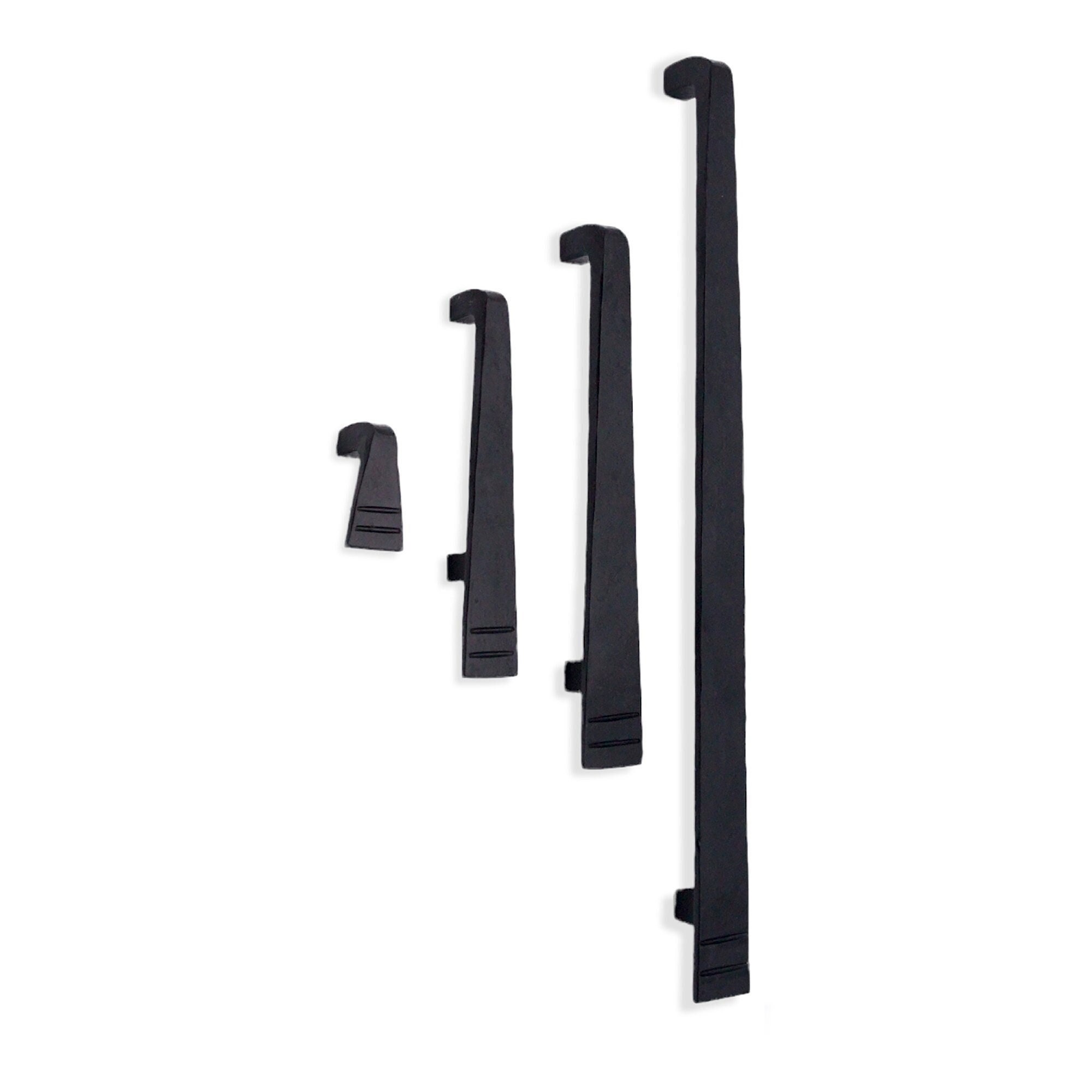 Black Cast Iron Pull Handles Drawer Kitchen Door Pull Etsy