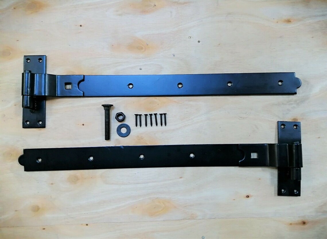 Straight/cranked/adjustable Black Hook and Band Hinges 8 Etsy