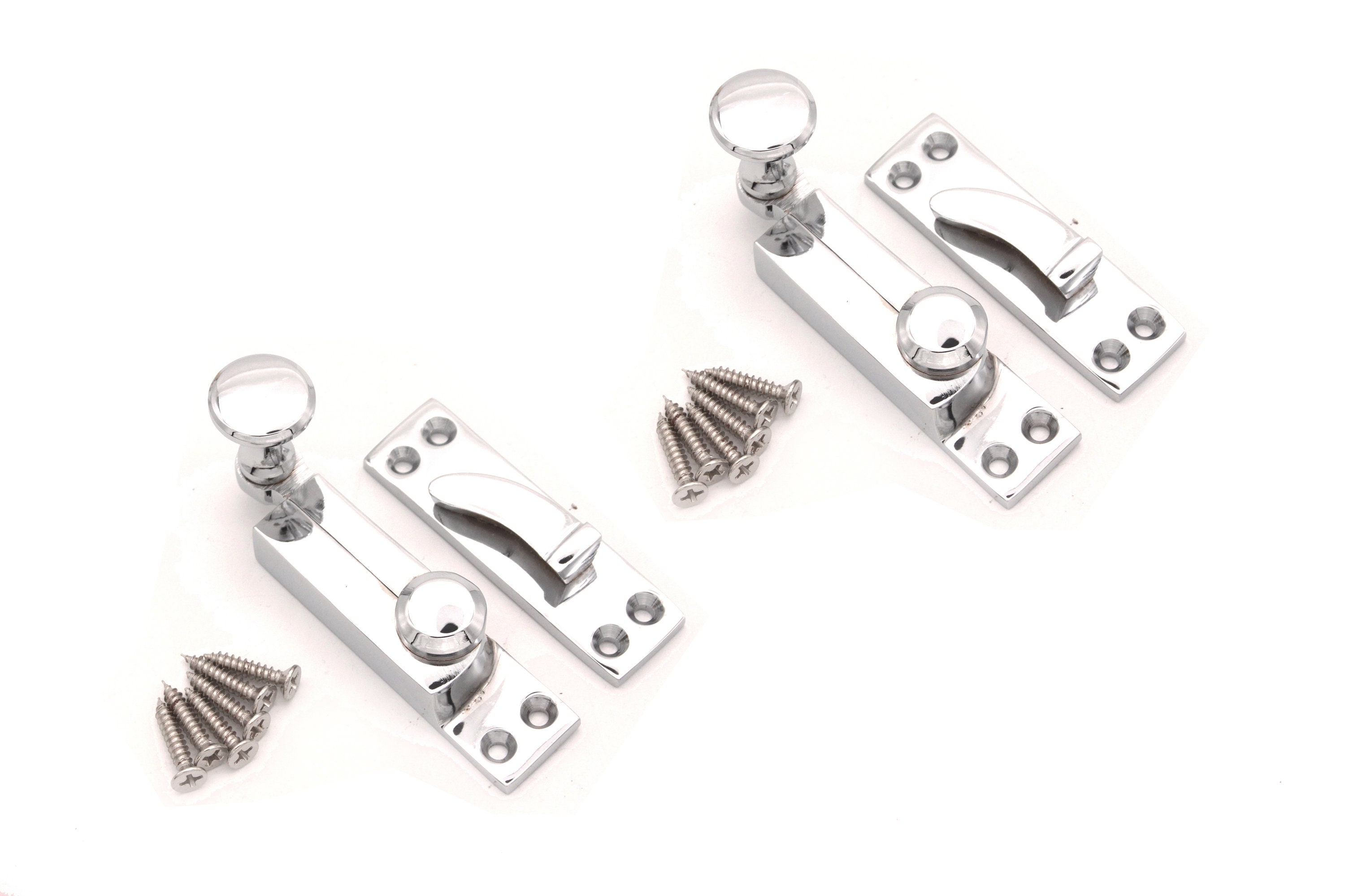 2 X Victorian Sliding Sash Window Catch Quadrant Arm Latch Etsy