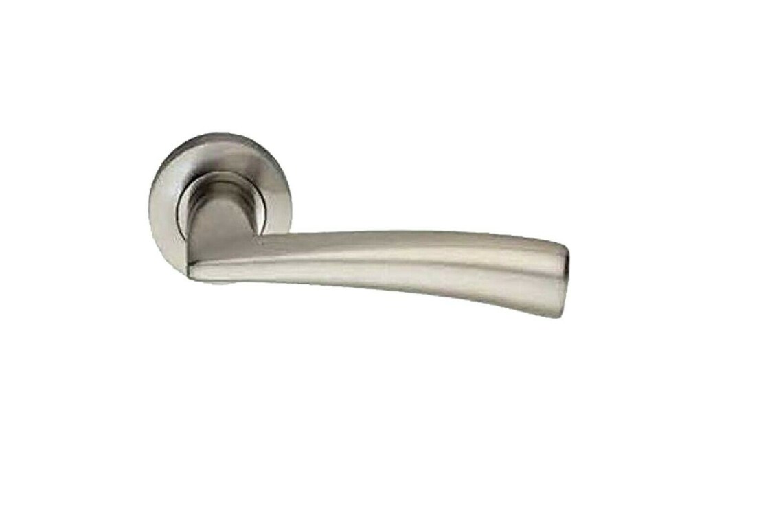 Internal Satin Lever on Rose Door Handle Set NEW Etsy