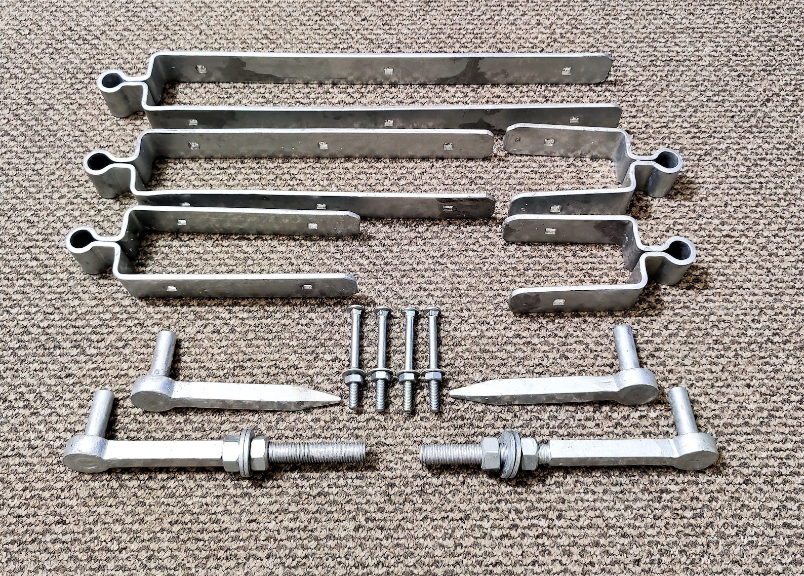 Galvanised Heavy Duty Standard Double Strap Field Gate Hinges Etsy