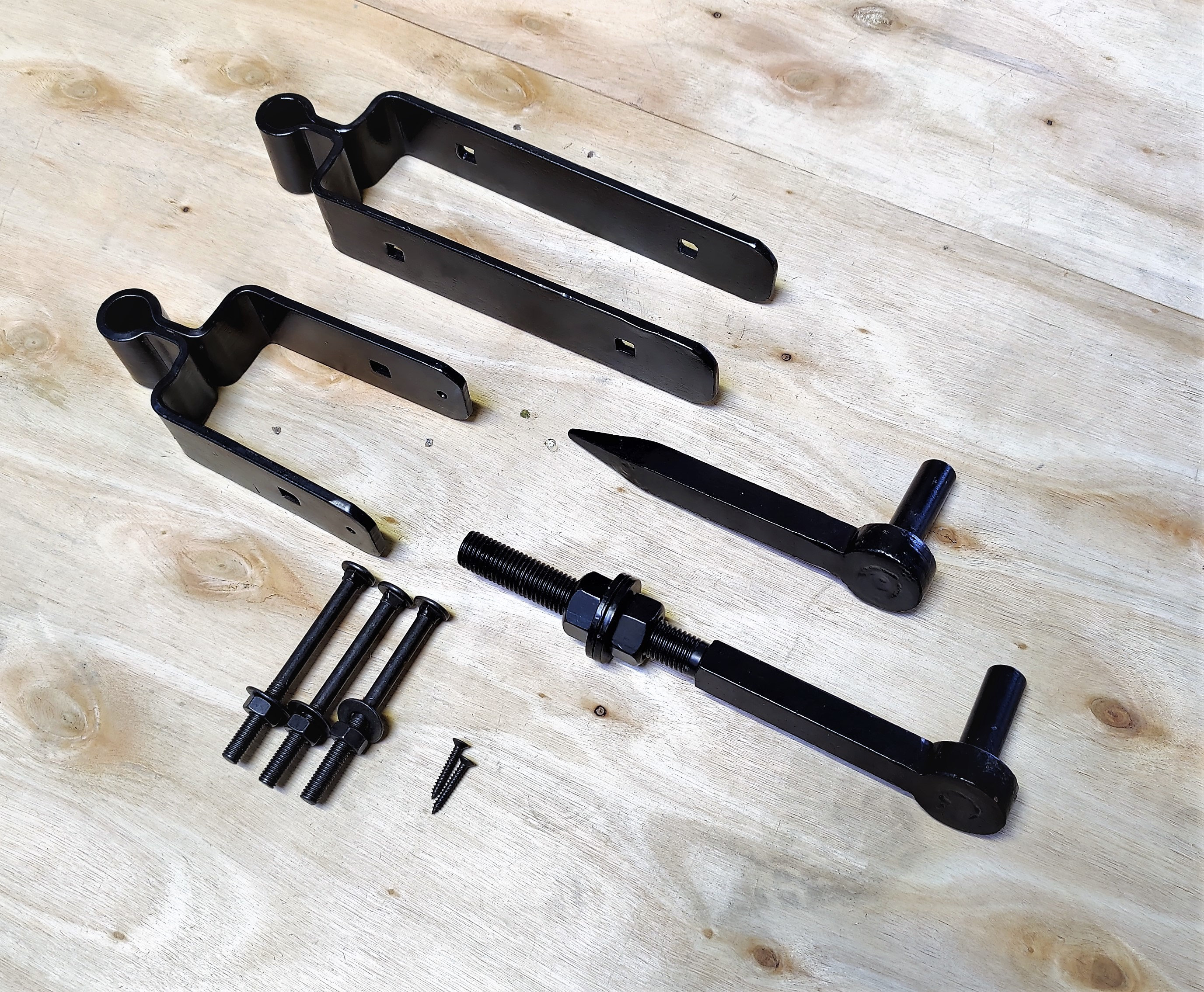 Black Heavy Duty Standard Double Strap Field Gate Hinges Etsy