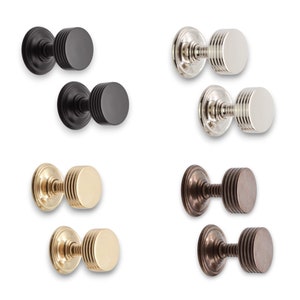 Solid Brass Georgian Mortice Door Knobs (Unsprung) | Yester Home - View #6