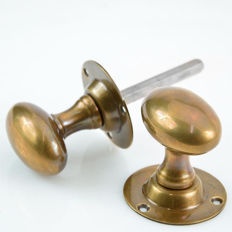 Victorian Period Reproduction Oval Pair Mortice Door Knob Etsy