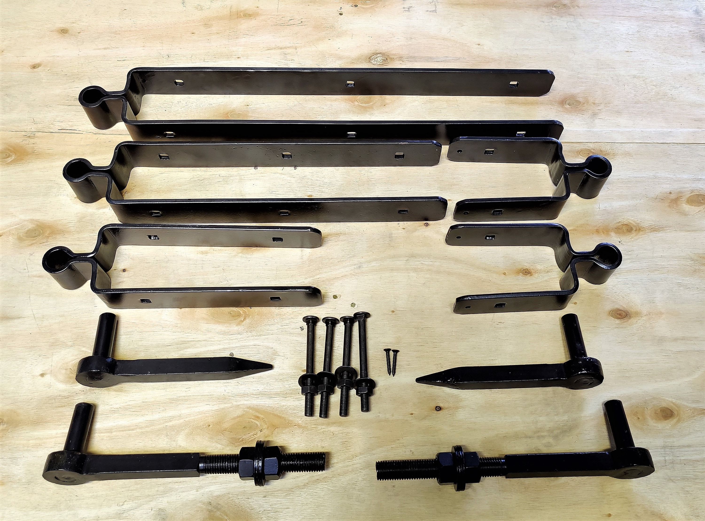 Black Heavy Duty Standard Double Strap Field Gate Hinges Etsy