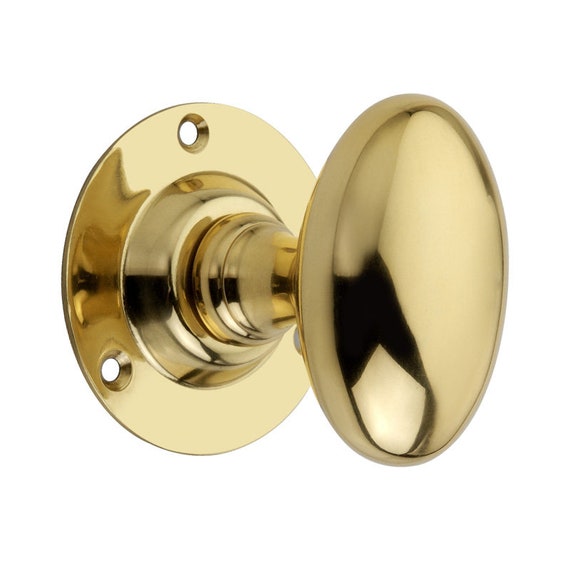 Brass Oval Mortice Door Knobs