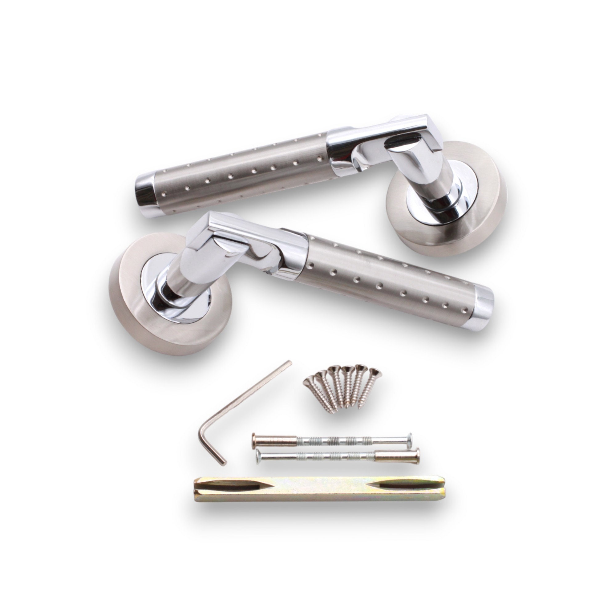 Infinity Decor Paire De Boutons De Porte à Mortaise En Laiton Poli (50 Mm, Laiton Poli