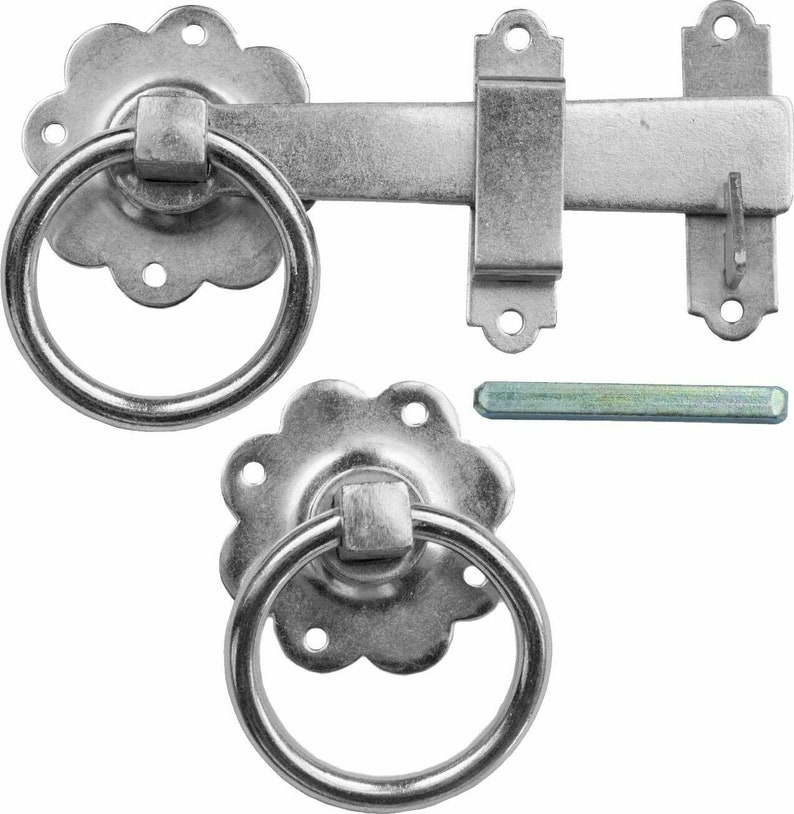 Plain Ring Gate Latch Bright Zinc Plated Quality Garden Gate Etsy