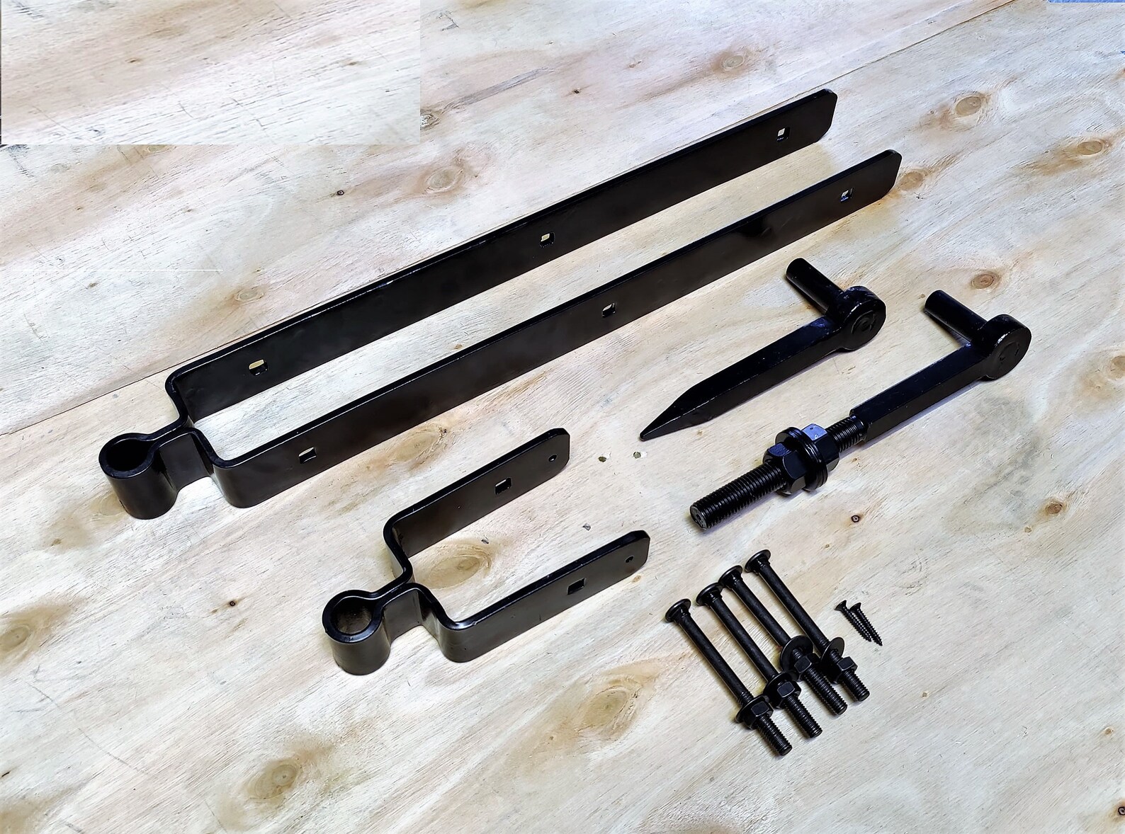 Black Heavy Duty Standard Double Strap Field Gate Hinges Etsy