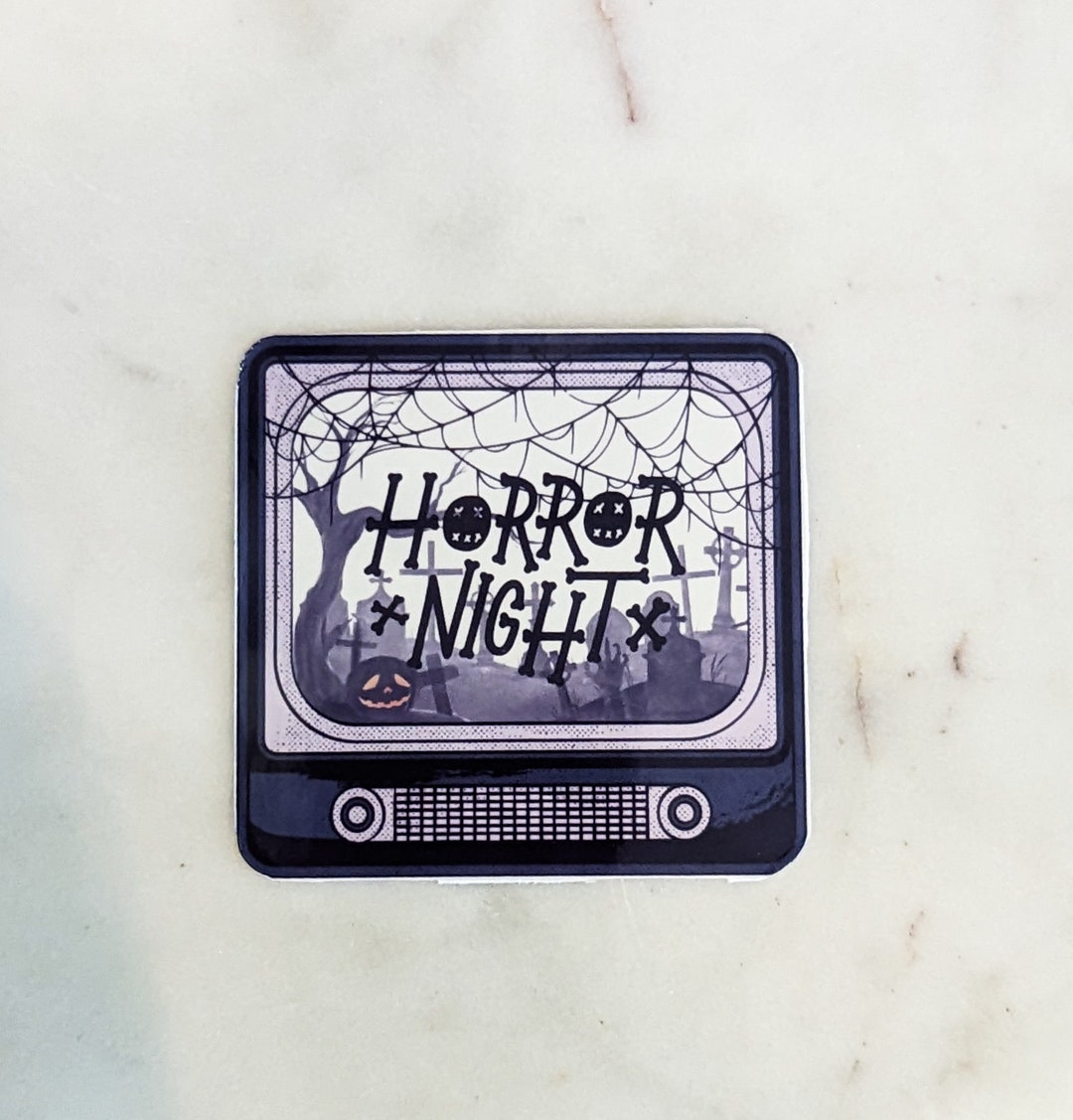 Horror Sticker Horror Night TV Spooky Sticker Thriller Scary Stickers ...