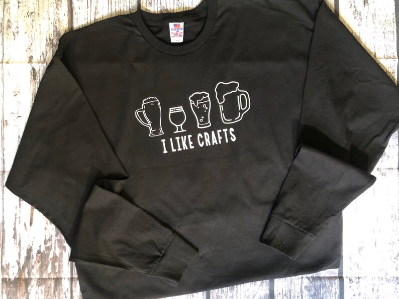 Guy/'s Craft Beer Long Sleeve Tee!