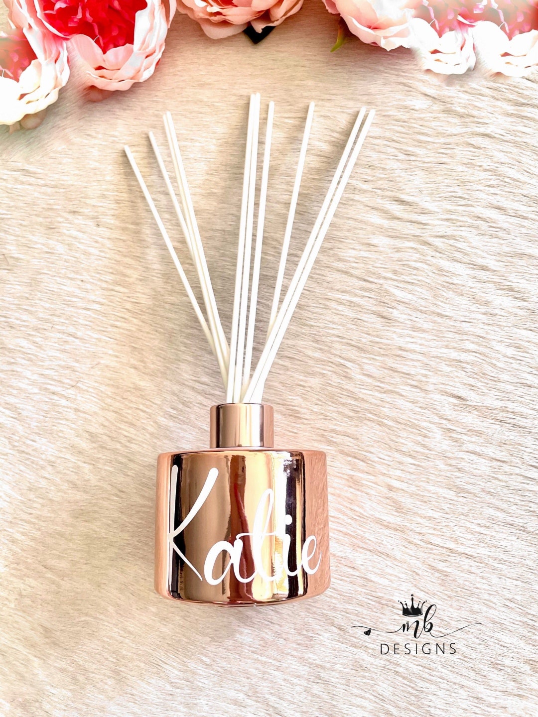 Personalised Diffuser Glass Reed Diffuser Monogrammed Etsy