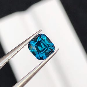 Natural Ink Blue Tourmaline Faceted 1 ct - Gemstone for Jewelry from Afghanistan image 8