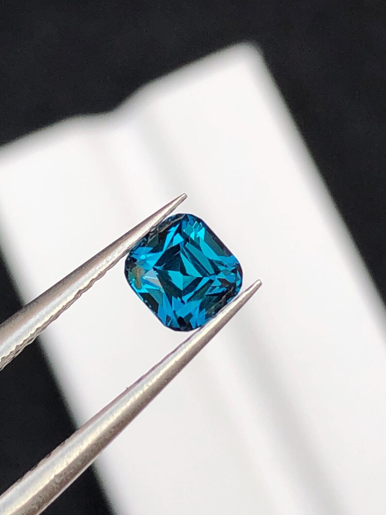Natural Ink Blue Tourmaline Faceted 1 ct - Gemstone for Jewelry from Afghanistan image 8