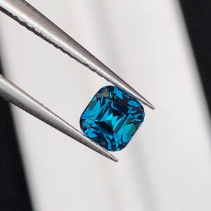 Natural Ink Blue Tourmaline Faceted 1 ct - Gemstone for Jewelry from Afghanistan image 3