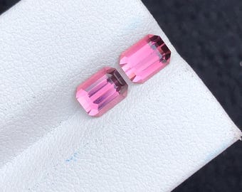 Pink Tourmaline Pair 2.15 ct - Earrings Matching Stones