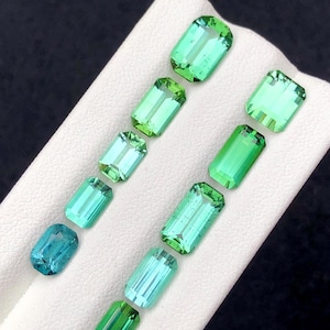 16 CTs natural bluish green tourmaline lot