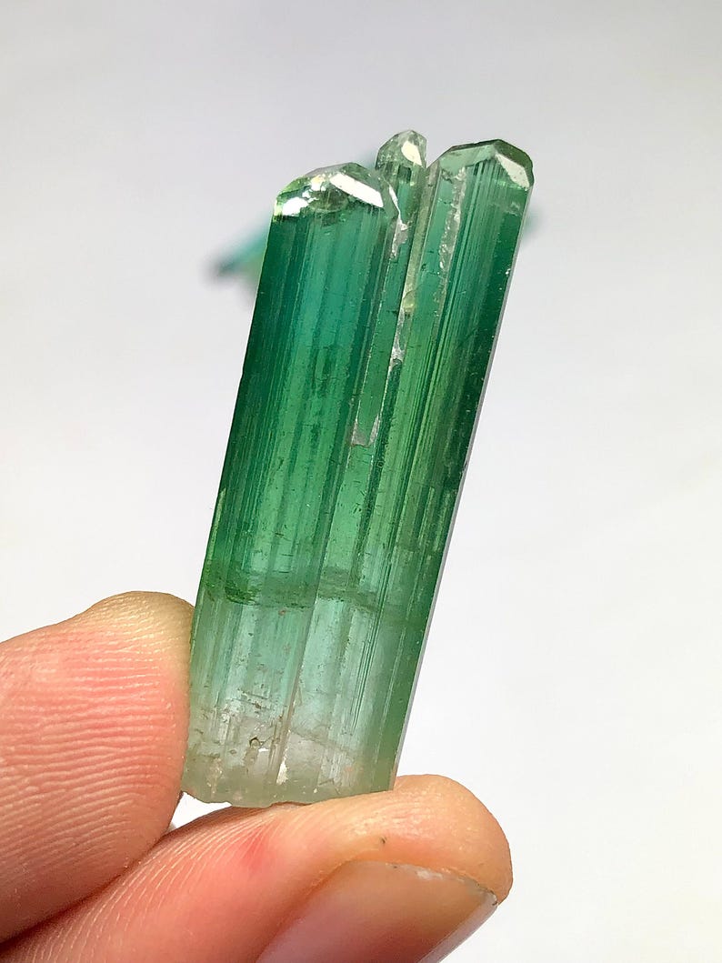 Bluish Green Tourmaline Crystal 6.50 g - Natural Collector Specimen image 4