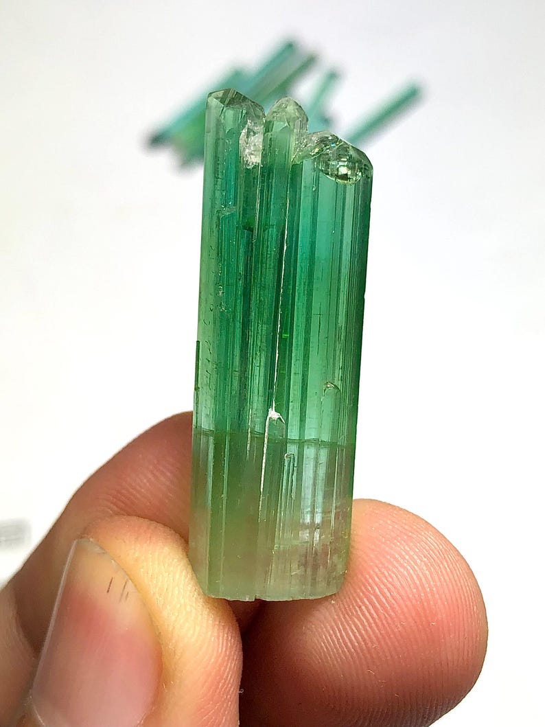 Bluish Green Tourmaline Crystal 6.50 g - Natural Collector Specimen image 3