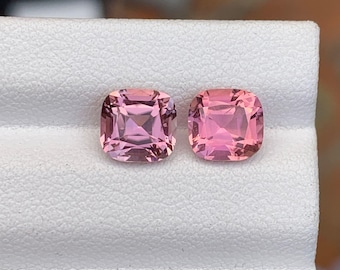 Pink Tourmaline Faceted Pair 2.25 ct - Fine Jewelry Earrings