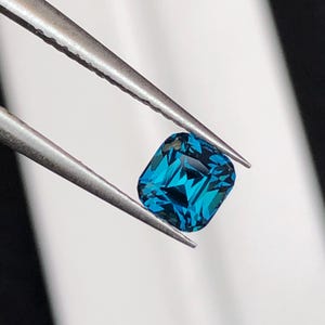 Natural Ink Blue Tourmaline Faceted 1 ct - Gemstone for Jewelry from Afghanistan image 9