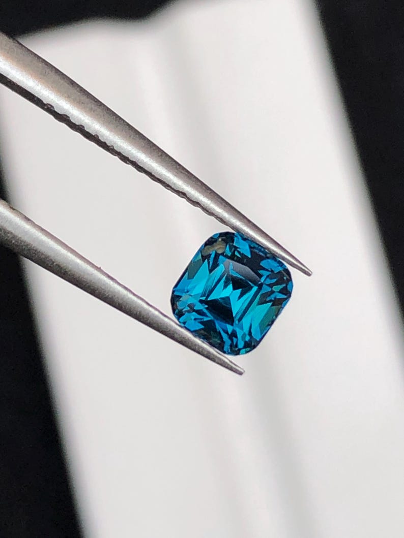 Natural Ink Blue Tourmaline Faceted 1 ct - Gemstone for Jewelry from Afghanistan image 9
