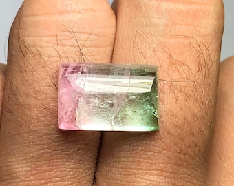 Watermelon Tourmaline Cabochon 14 ct - Natural Cabochon Gemstone for Jewelry Making