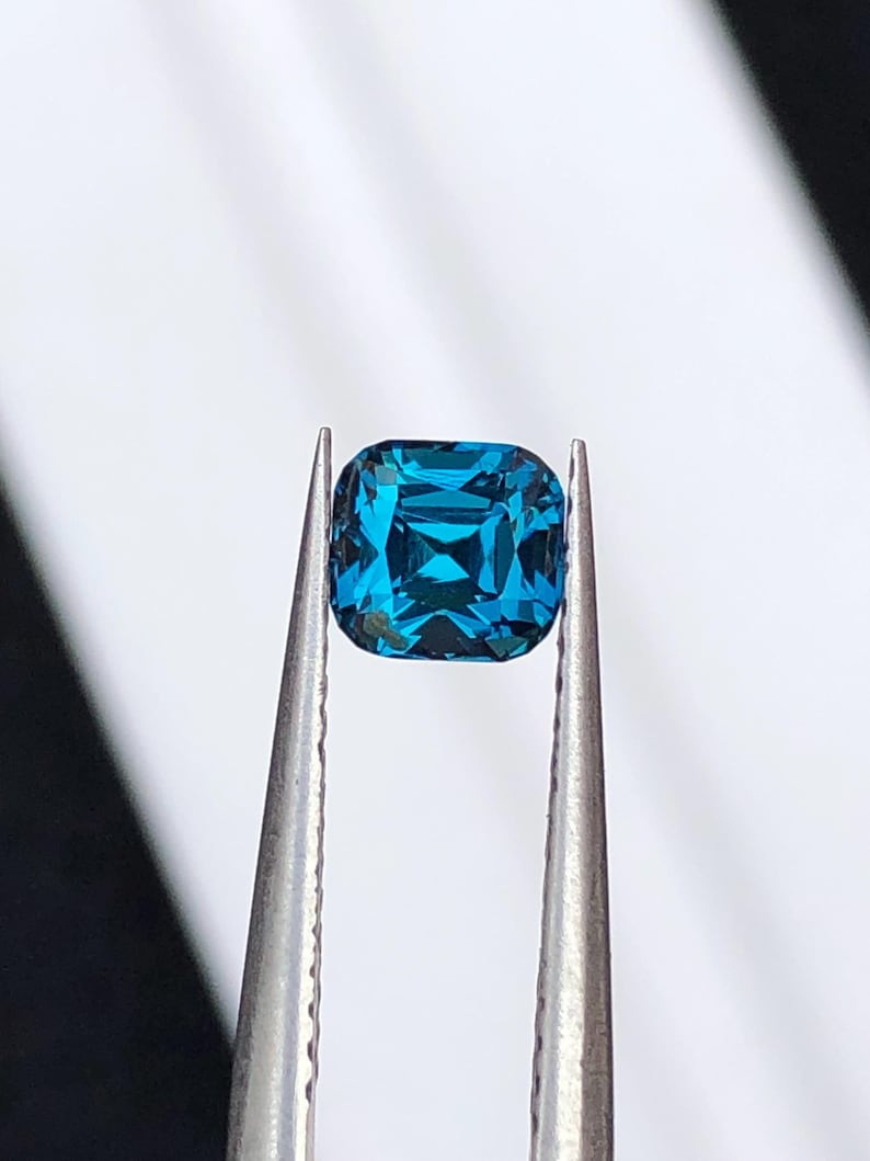 Natural Ink Blue Tourmaline Faceted 1 ct - Gemstone for Jewelry from Afghanistan image 2