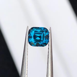 Natural Ink Blue Tourmaline Faceted 1 ct - Gemstone for Jewelry from Afghanistan image 1