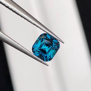 Natural Ink Blue Tourmaline Faceted 1 ct - Gemstone for Jewelry from Afghanistan image 5