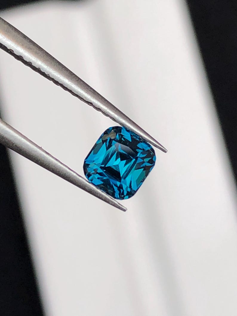 Natural Ink Blue Tourmaline Faceted 1 ct - Gemstone for Jewelry from Afghanistan image 5