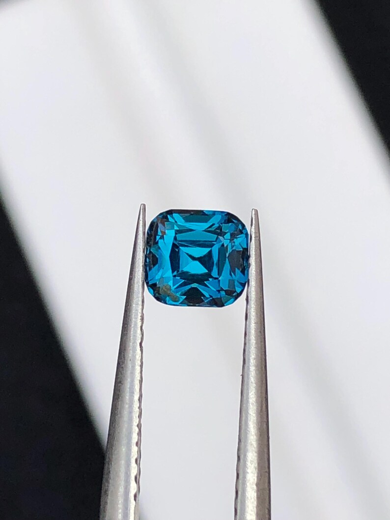 Natural Ink Blue Tourmaline Faceted 1 ct - Gemstone for Jewelry from Afghanistan image 4