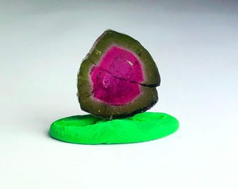 Watermelon Tourmaline Slice 13.30 ct - Collector Slice Gemstone