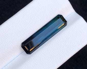 Bi Colour Tourmaline Faceted 7.15 ct  Rare Afghan Variety