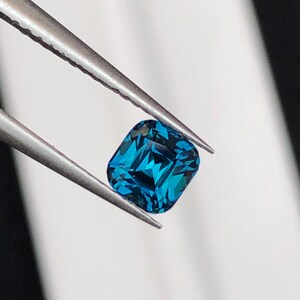 Natural Ink Blue Tourmaline Faceted 1 ct - Gemstone for Jewelry from Afghanistan image 7