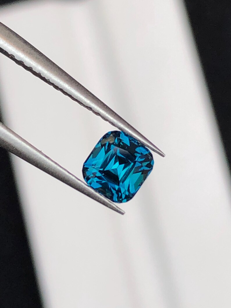 Natural Ink Blue Tourmaline Faceted 1 ct - Gemstone for Jewelry from Afghanistan image 7
