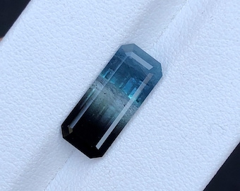 Bi colour Tourmaline Faceted 4 ct - Fine Loose Gemstone