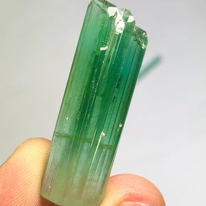 Bluish Green Tourmaline Crystal 6.50 g - Natural Collector Specimen image 1