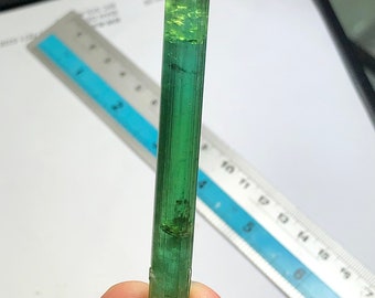 Blue green terminated tourmaline crystal 9.99 gram